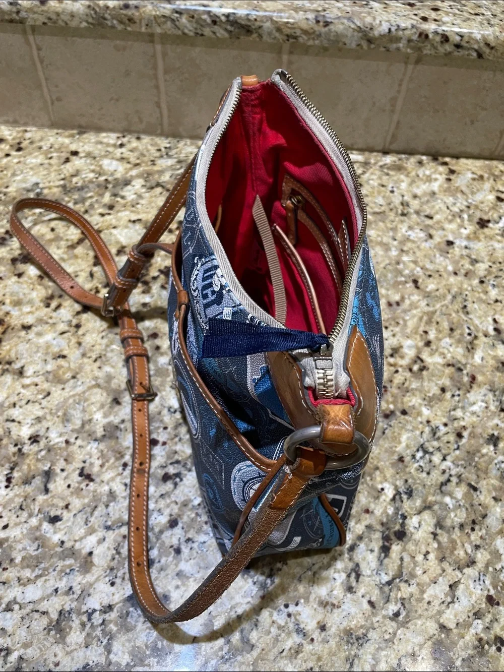 🌺DOONEY & BOURKE X DISNEY Navy and Tan Crossbody Purse
